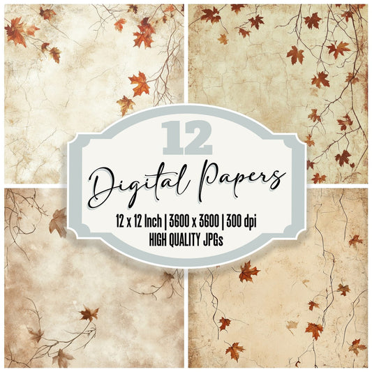Autumn Vines Digital Paper Pack (DDD000361)