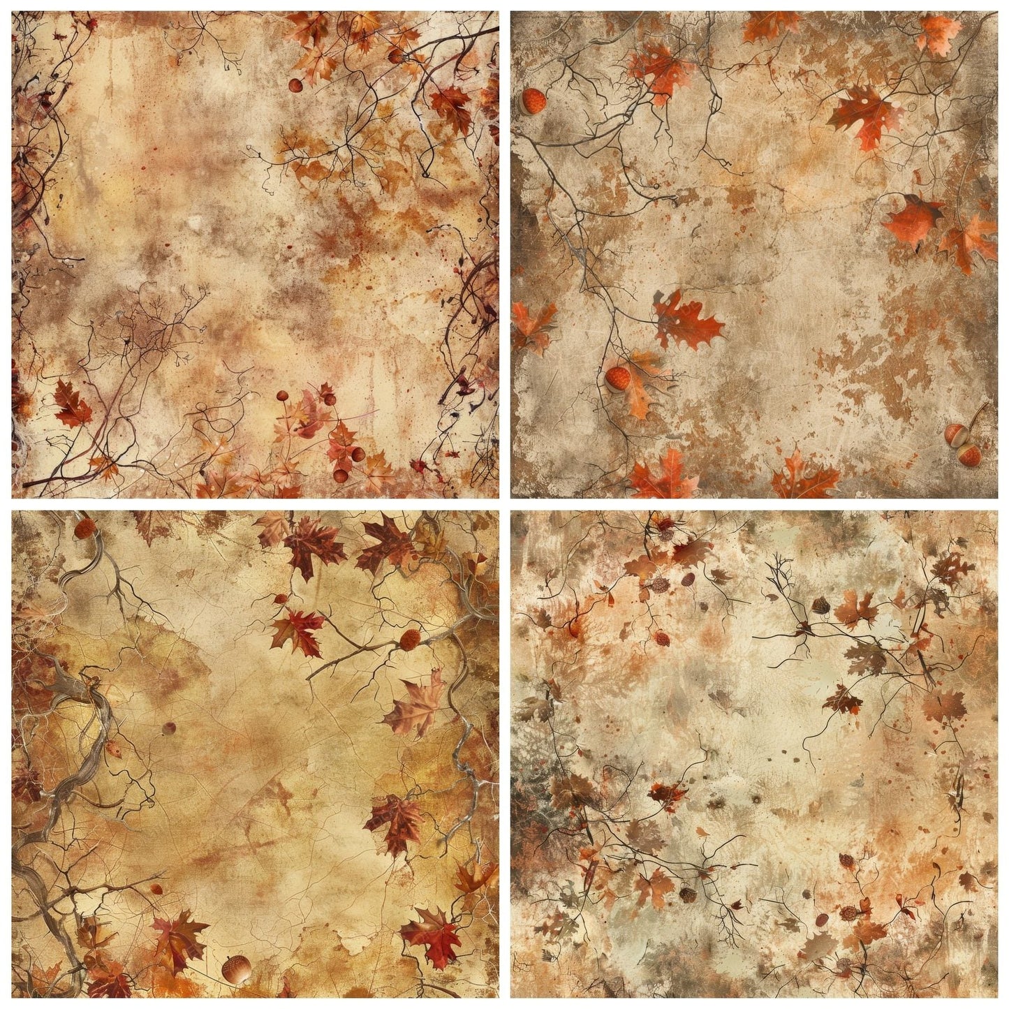 Autumnal Leaves Digital Paper Pack (DDD000362)