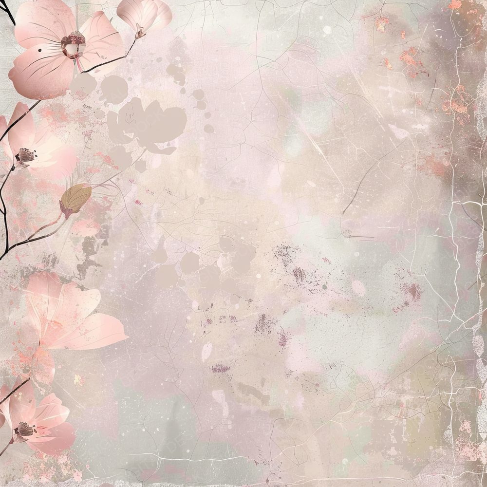 Blush Pink Floral Digital Paper Pack (DDD000382)