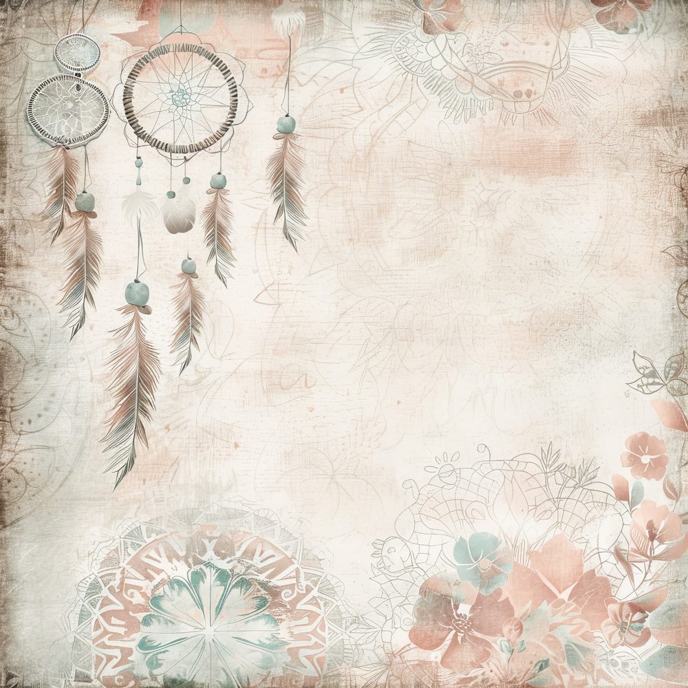 Boho Dreamcatchers Digital Paper Pack (DDD000385)
