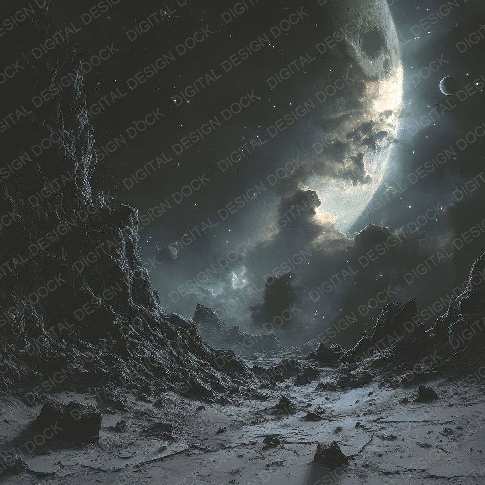 Broken Moon Edge Digital Paper Pack (DDD000392)