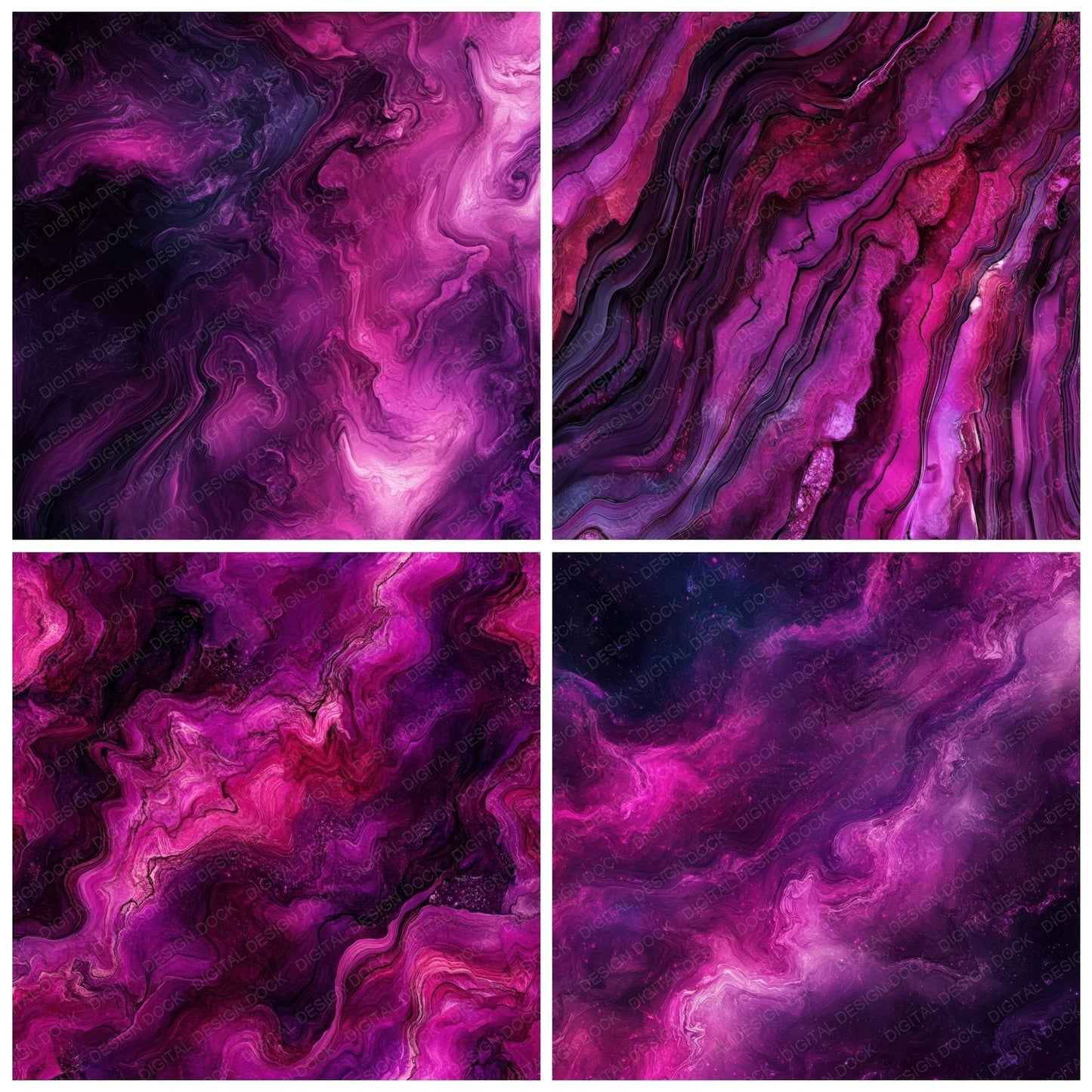 Cosmic Magenta Ink Digital Paper Pack (DDD000422)
