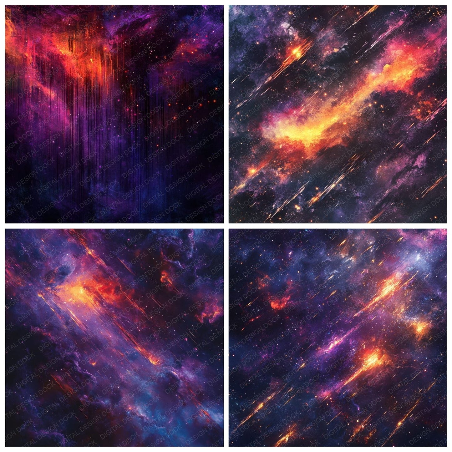 Cosmic Storm Stars Digital Paper Pack (DDD000424)
