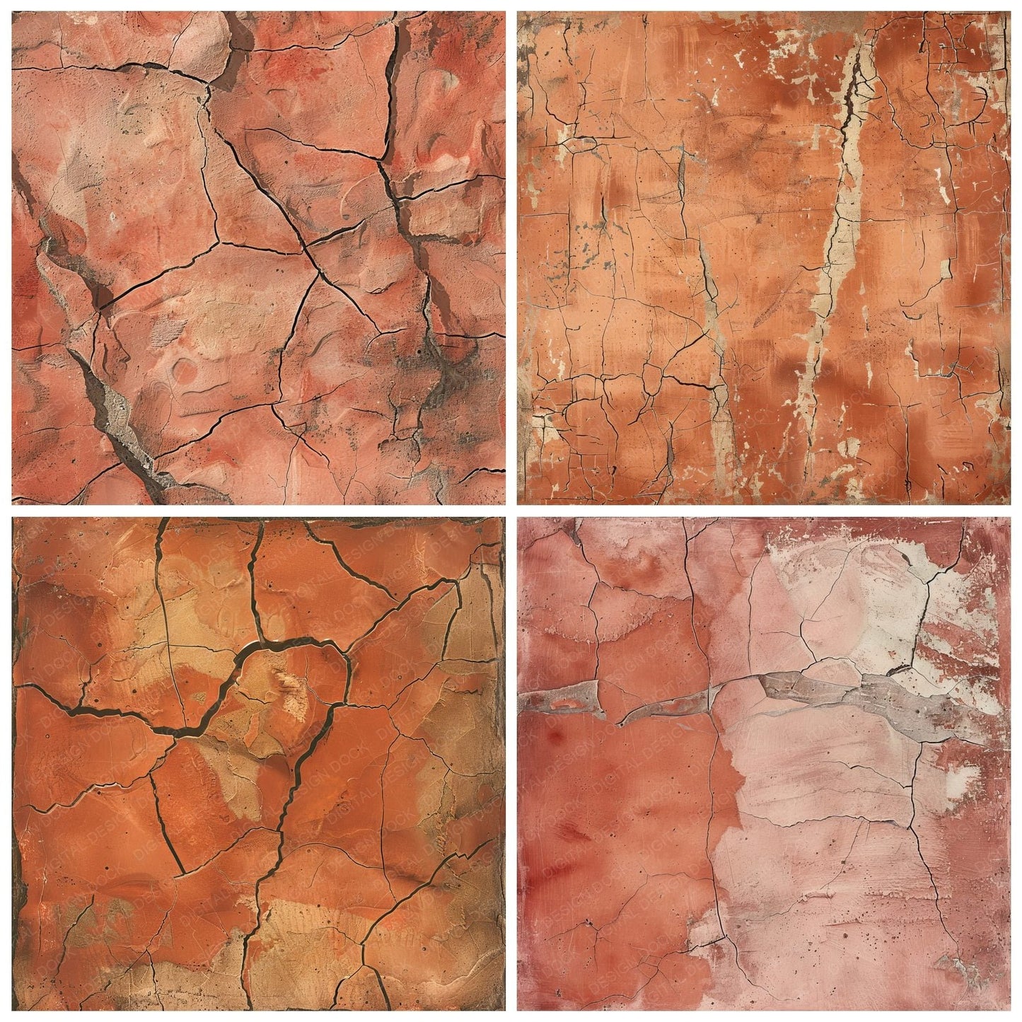 Cracked Clay Earth Digital Paper Pack (DDD000427)