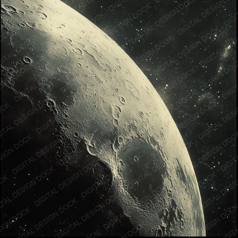 Cratered Moon Horizon Digital Paper Pack (DDD000431)