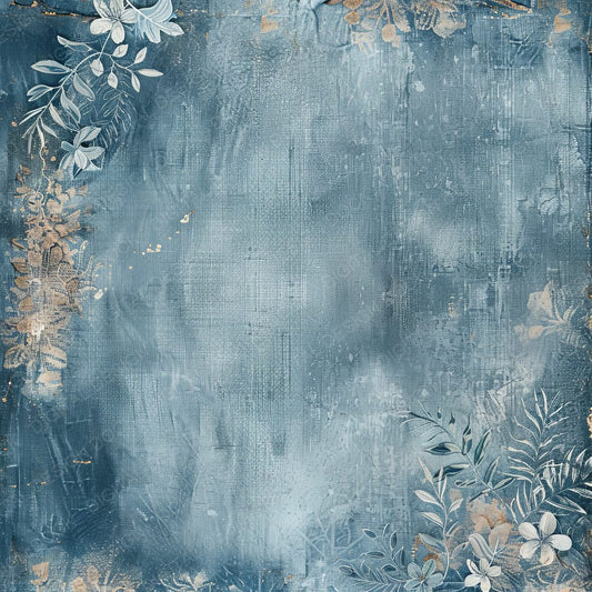 Denim Floral Texture Digital Paper Pack (DDD000463)