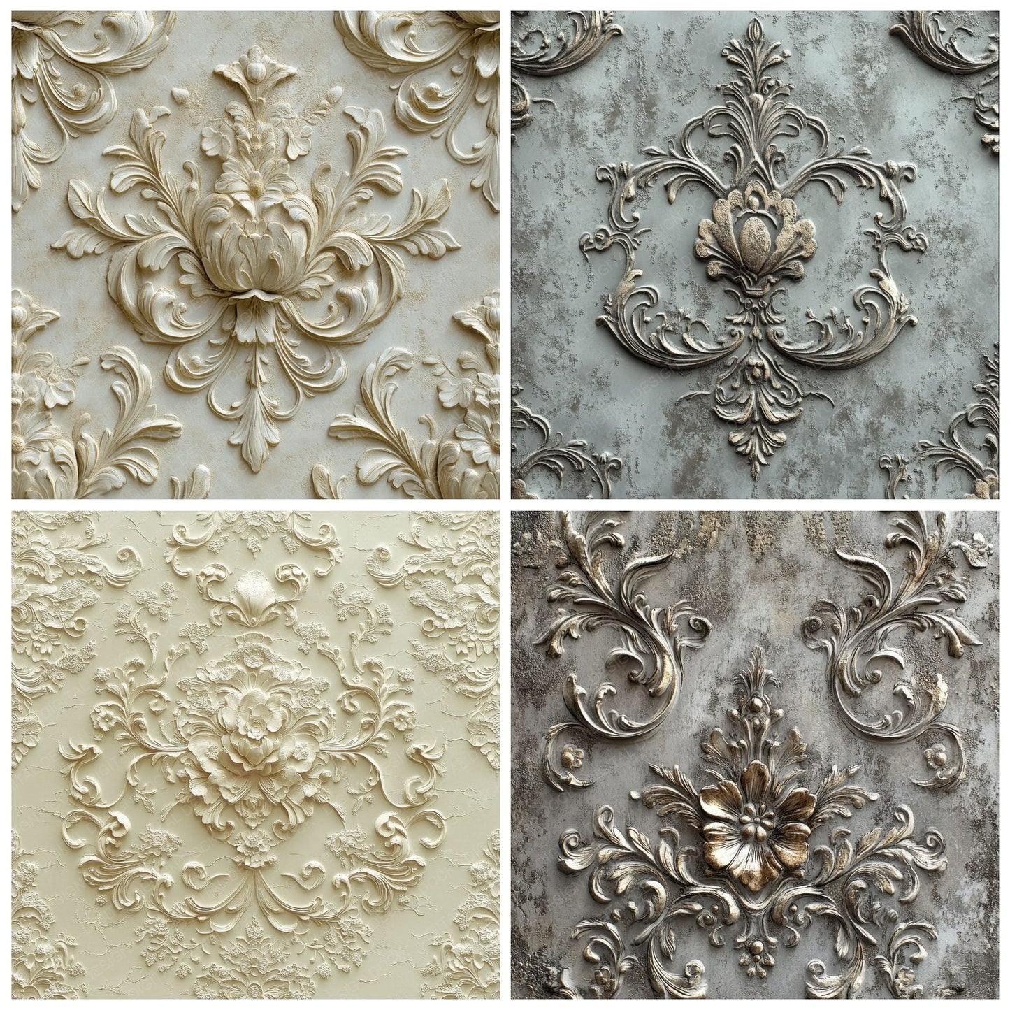 Embossed Victorian Digital Paper Pack (DDD000482)
