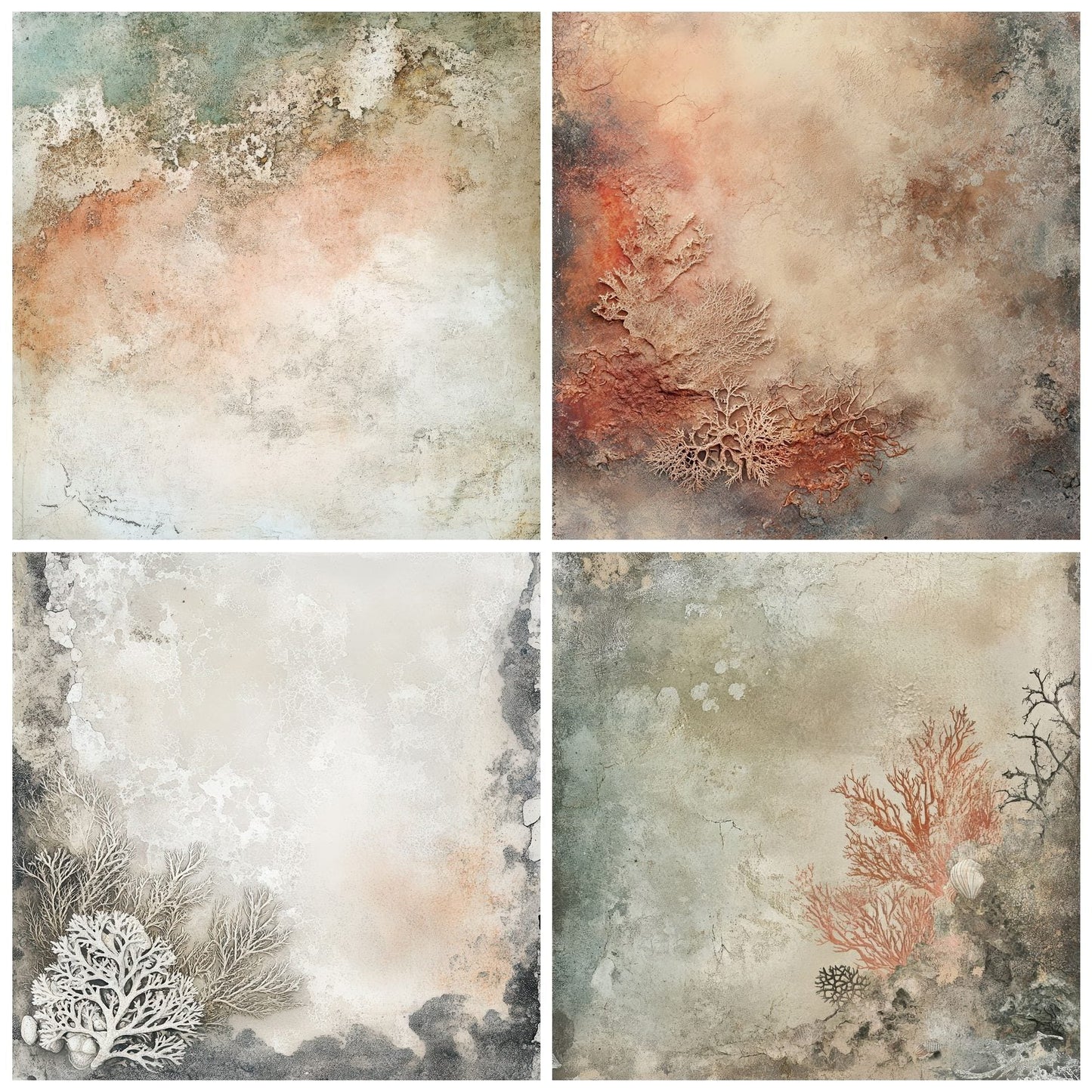 Eroded Coral Ocean Digital Paper Pack (DDD000488)