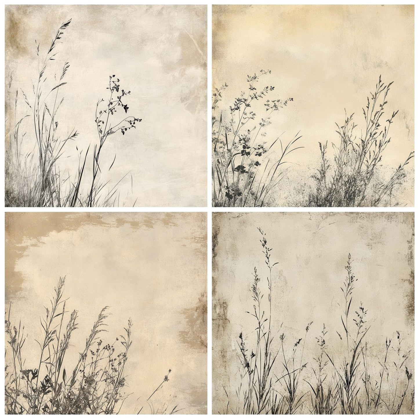 Faded Seagrass Textures Digital Paper Pack (DDD000500)