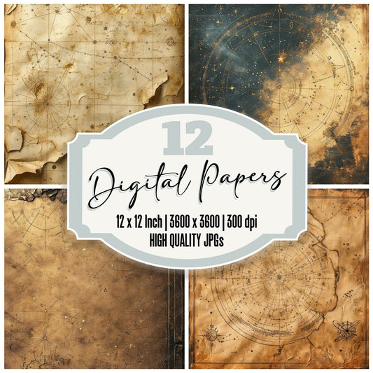 Faded Star Atlas Digital Paper Pack (DDD000502)