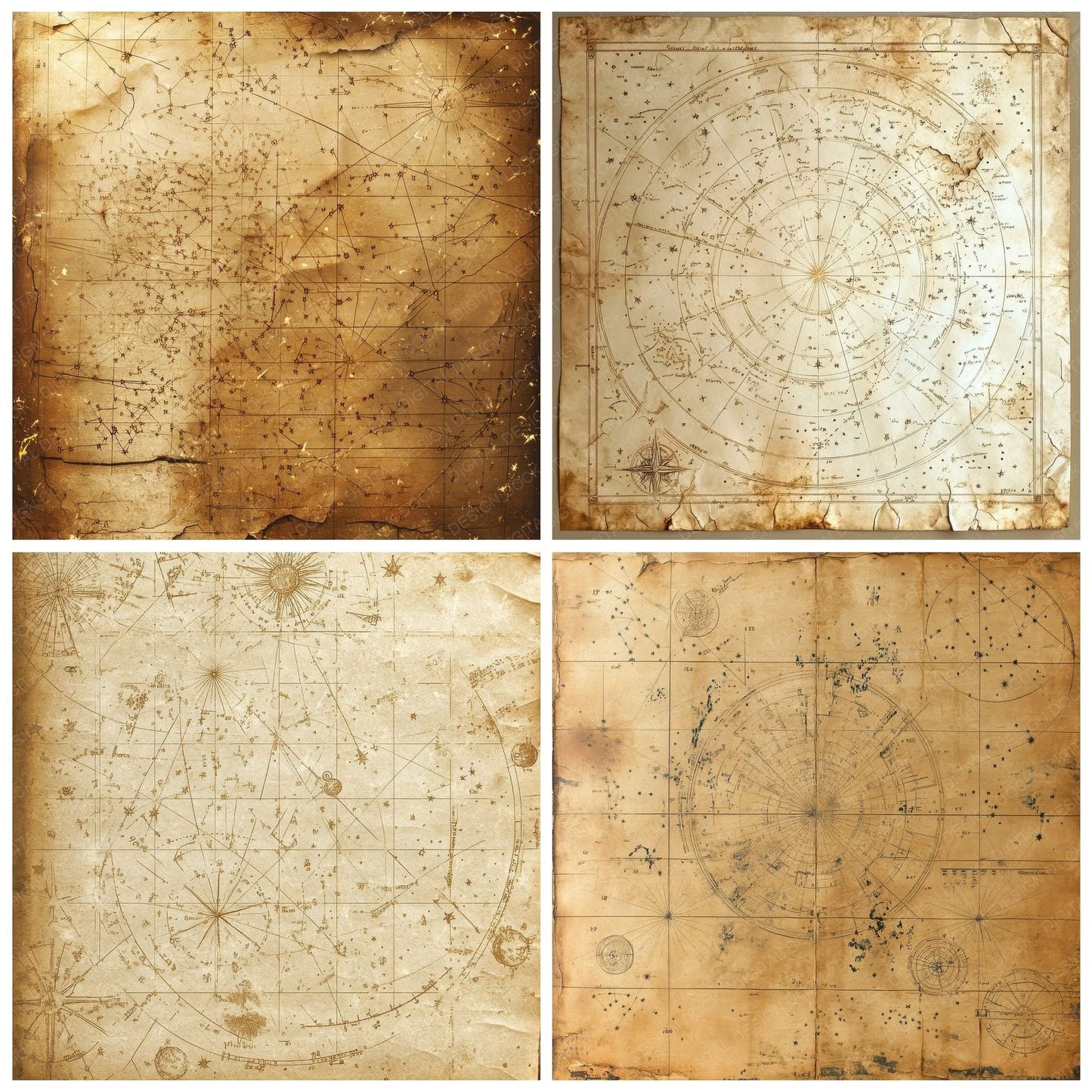 Faded Star Atlas Digital Paper Pack (DDD000502)