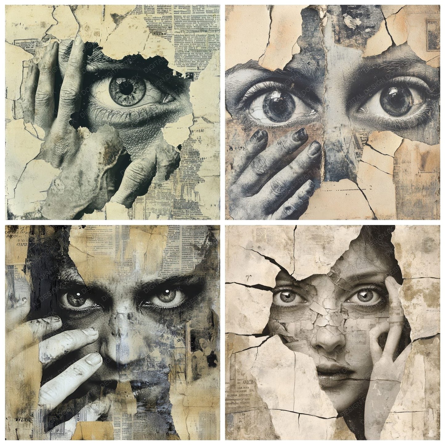 Fragmented Memories Digital Paper Pack (DDD000518)
