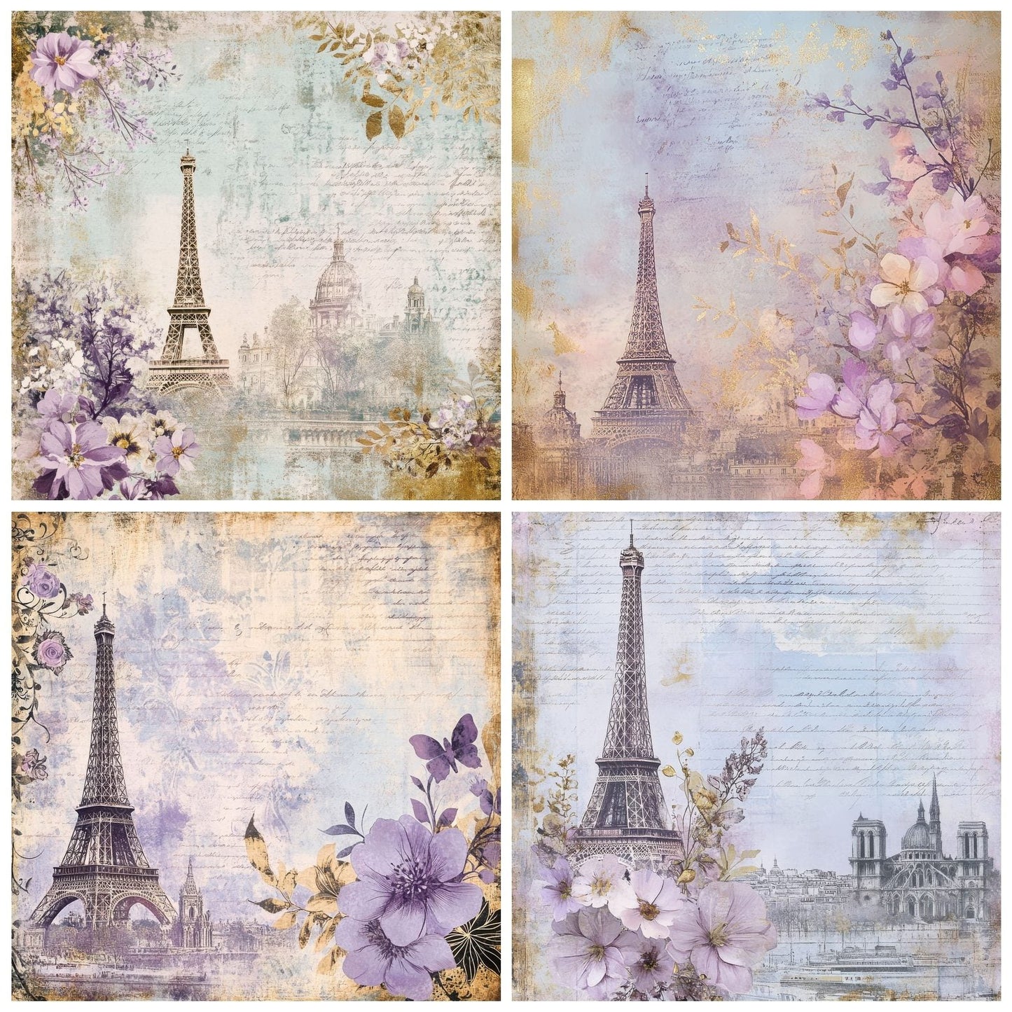 France Charm Digital Paper Pack (DDD000519)