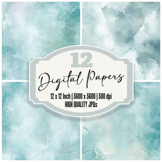 Frosted Glass Texture Background Digital Paper Pack (DDD000522)
