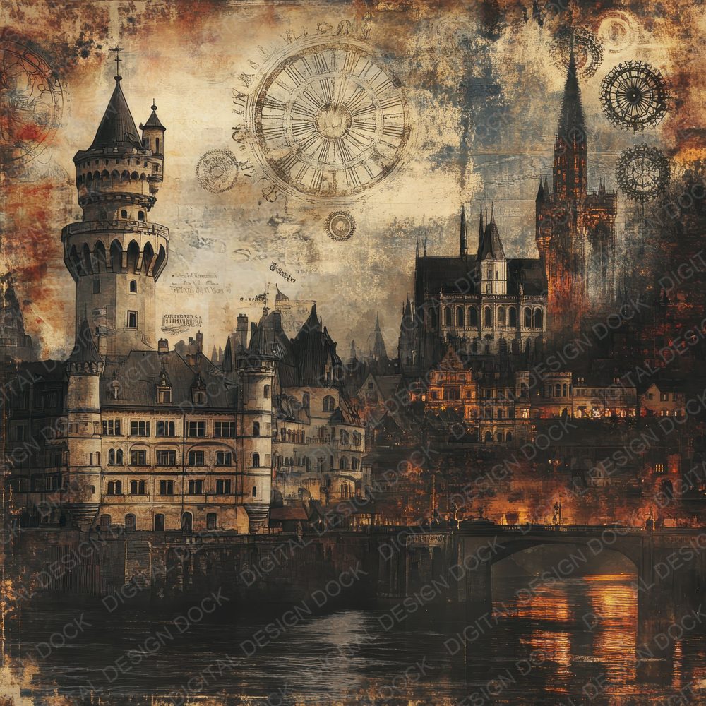 Germany Legacy Background Digital Paper Pack (DDD000528)