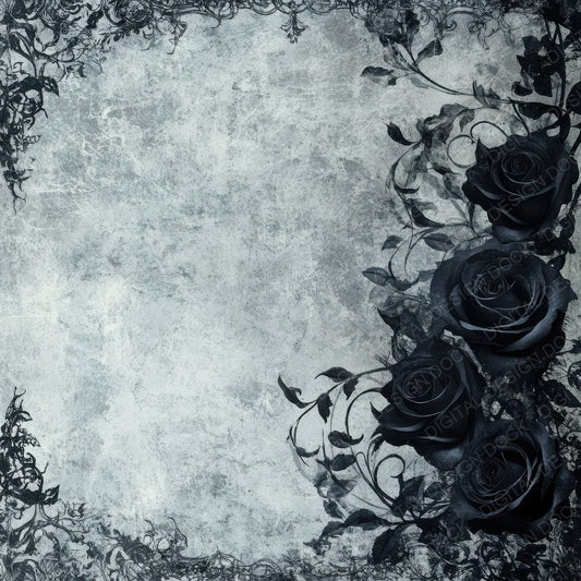 Gothic Mourning Background Digital Paper Pack (DDD000543)