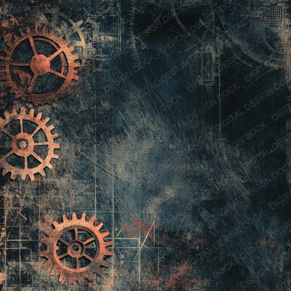 Industrial and Mechanical Background Digital Paper Pack (DDD000563)