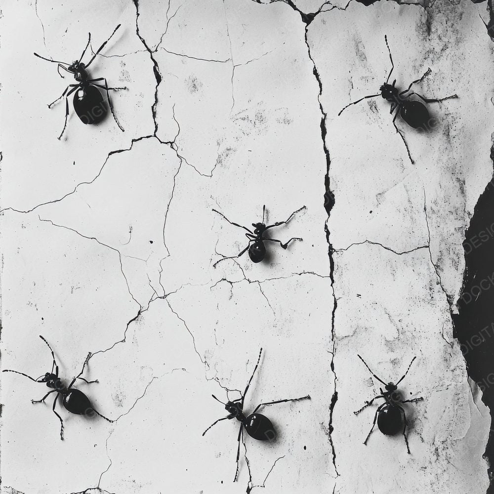Ink Pressed Ants Background Digital Paper Pack (DDD000566)