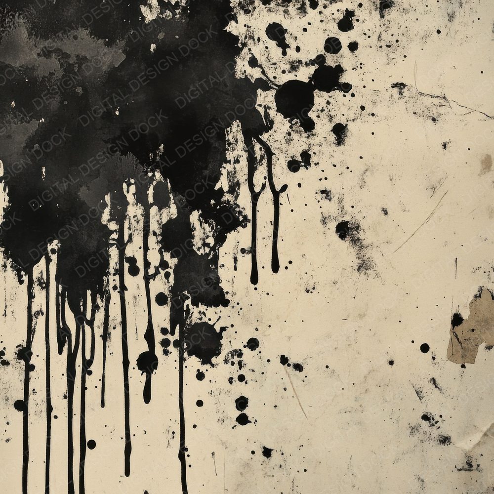 Ink Splatter Texture Background Digital Paper Pack (DDD000567)