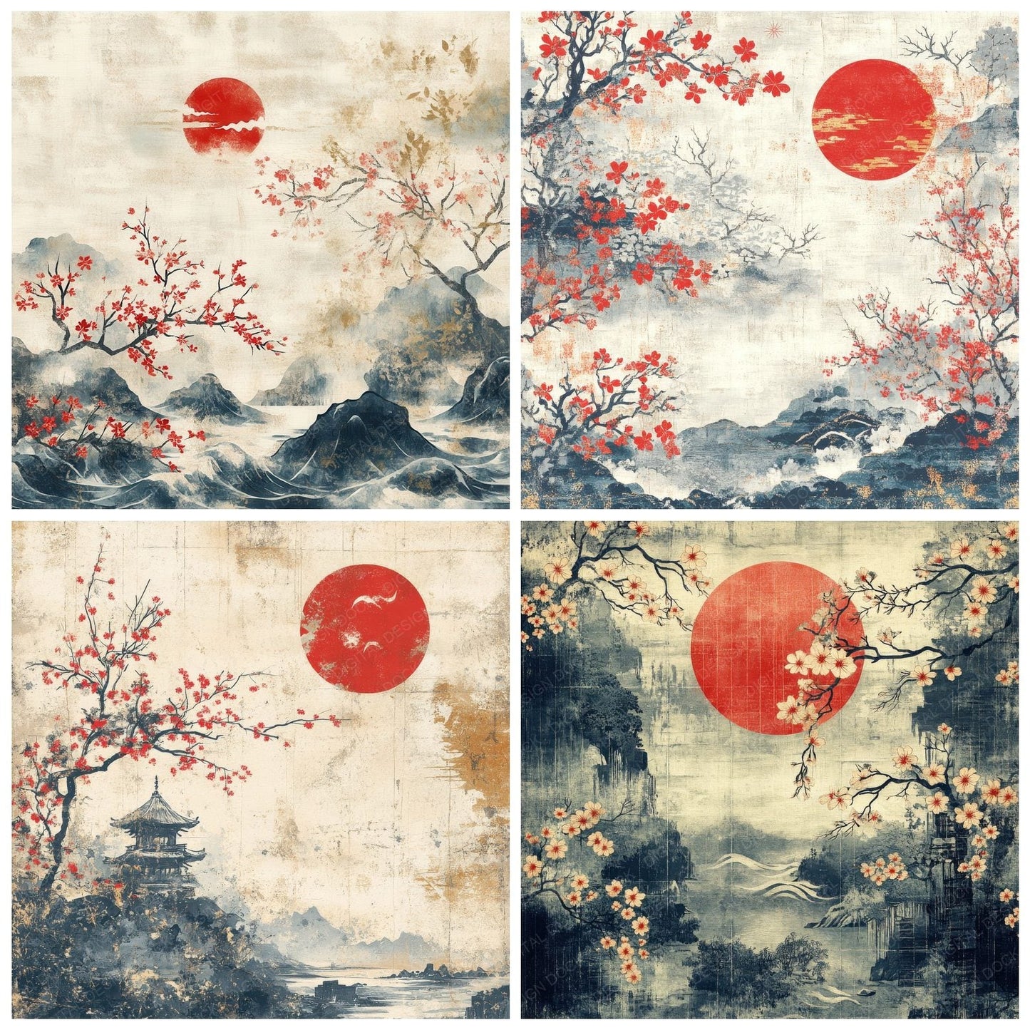 Japan Essence Background Digital Paper Pack (DDD000571)