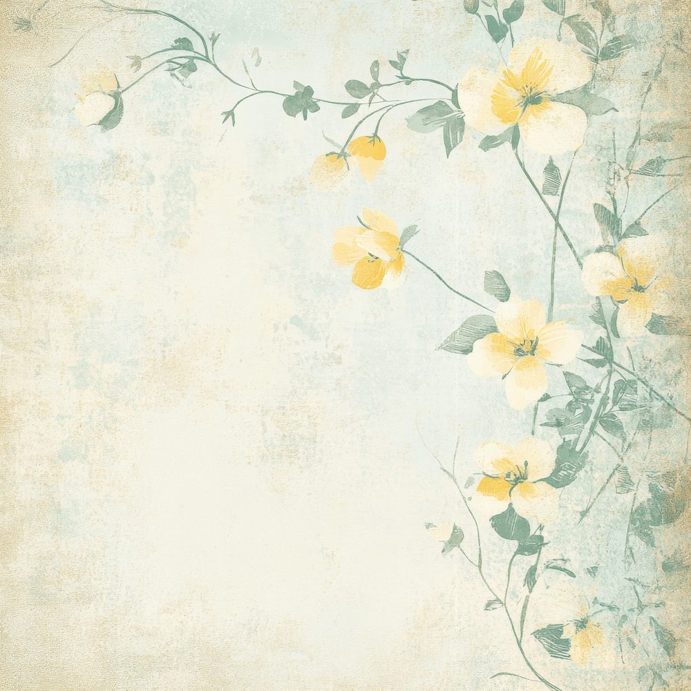 Jasmine and Marigolds Background Digital Paper Pack (DDD000572)