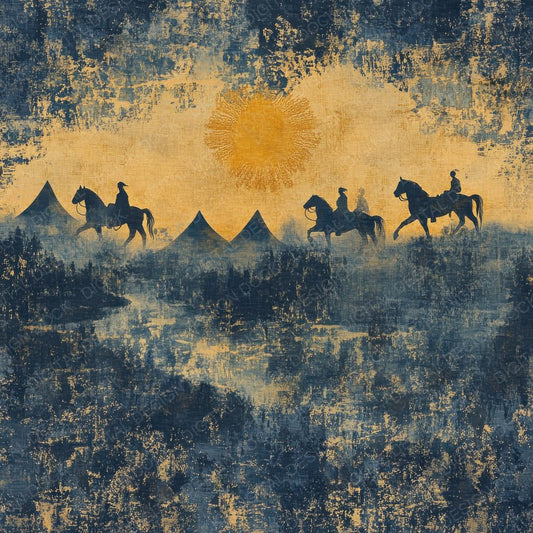 Kazakhstan Steppe Background Digital Paper Pack (DDD000575)