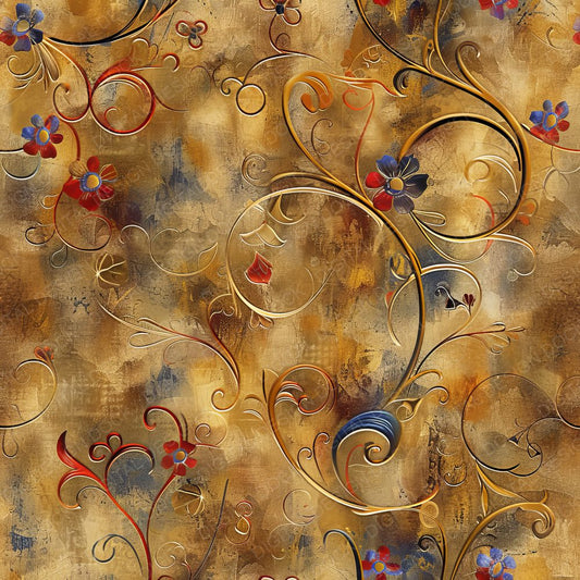 Klimt Inspired Background Digital Paper Pack (DDD000576)