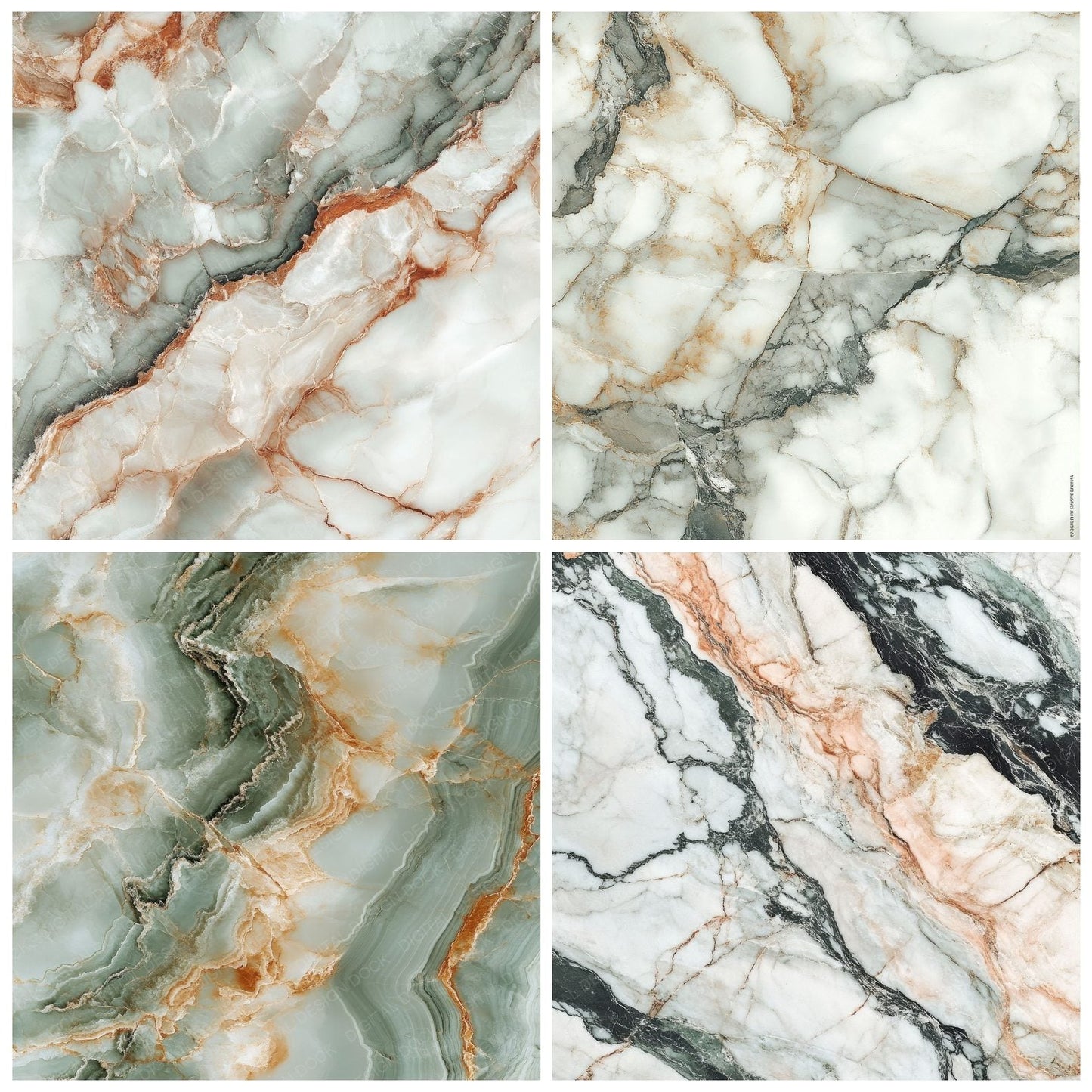 Marble Veins Background Digital Paper Pack (DDD000591)