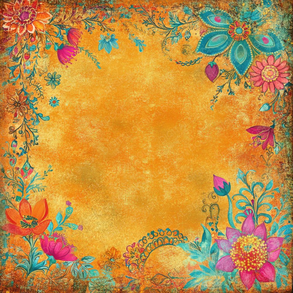 Marigold Celebration Background Digital Paper Pack (DDD000592)