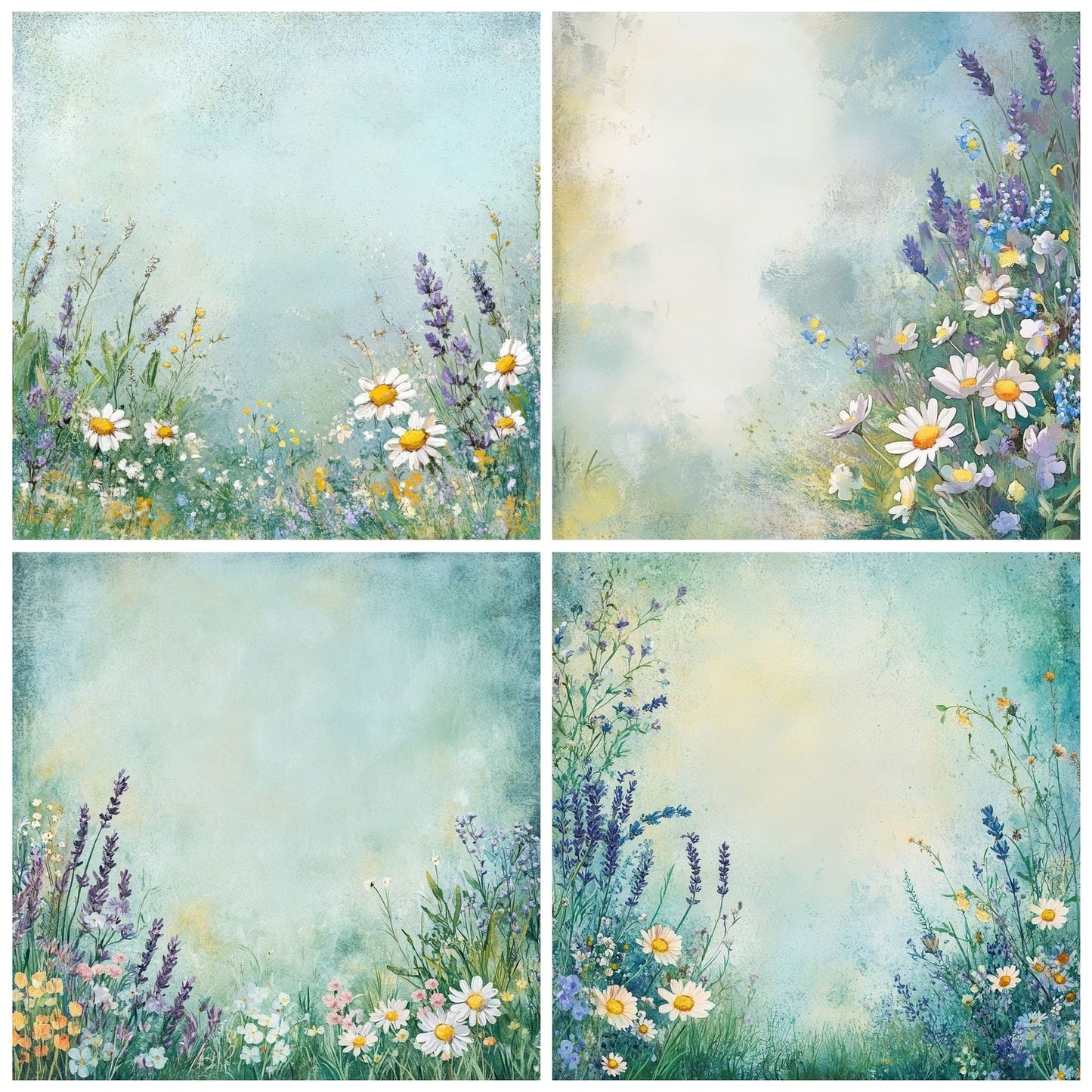 Meadow Whimsy Background Digital Paper Pack (DDD000598)