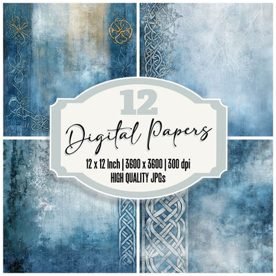 Nordic Saga Background Digital Paper Pack (DDD000645)
