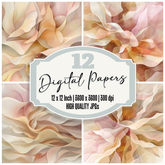 OKeefe Inspired Background Digital Paper Pack (DDD000647)