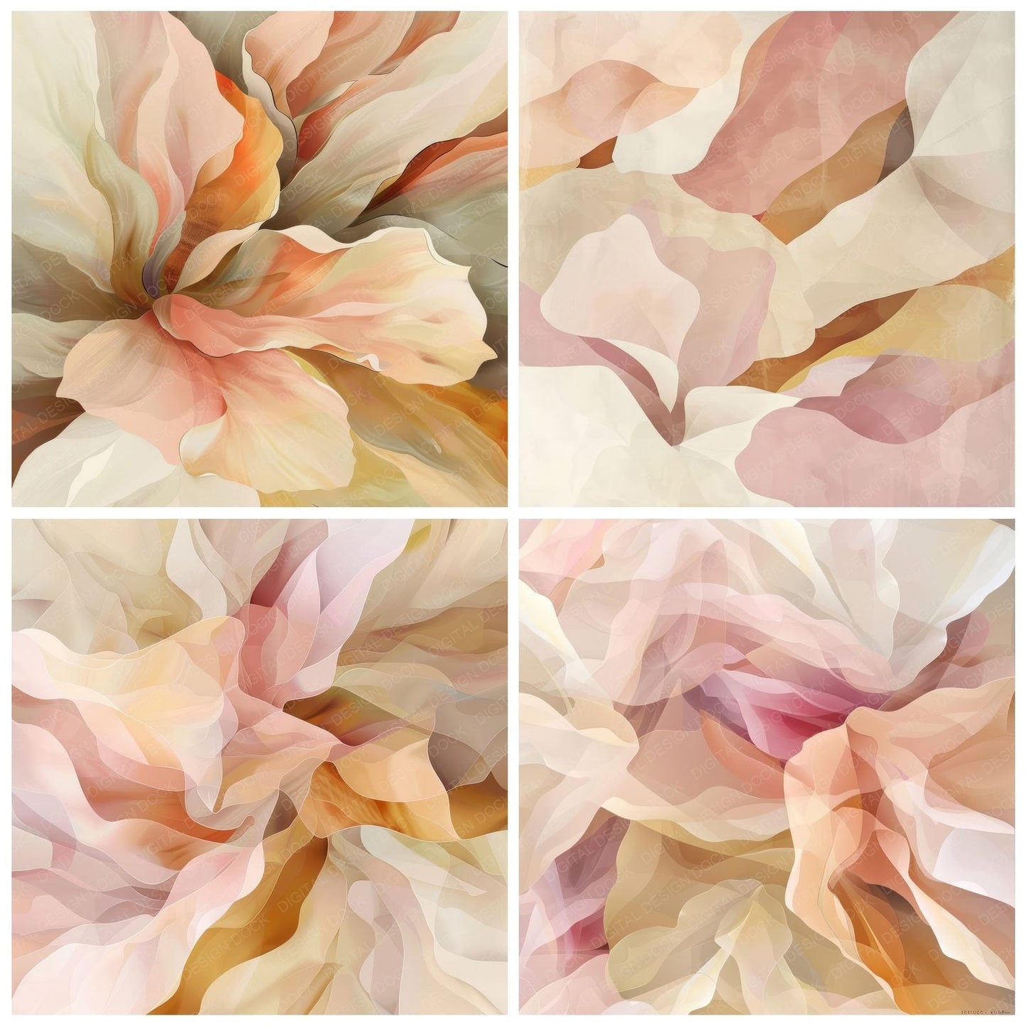 OKeefe Inspired Background Digital Paper Pack (DDD000647)