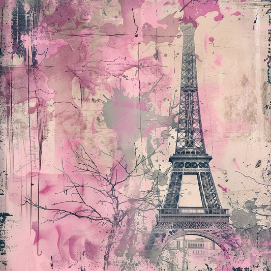 Paris Background Digital Paper Pack (DDD000664)