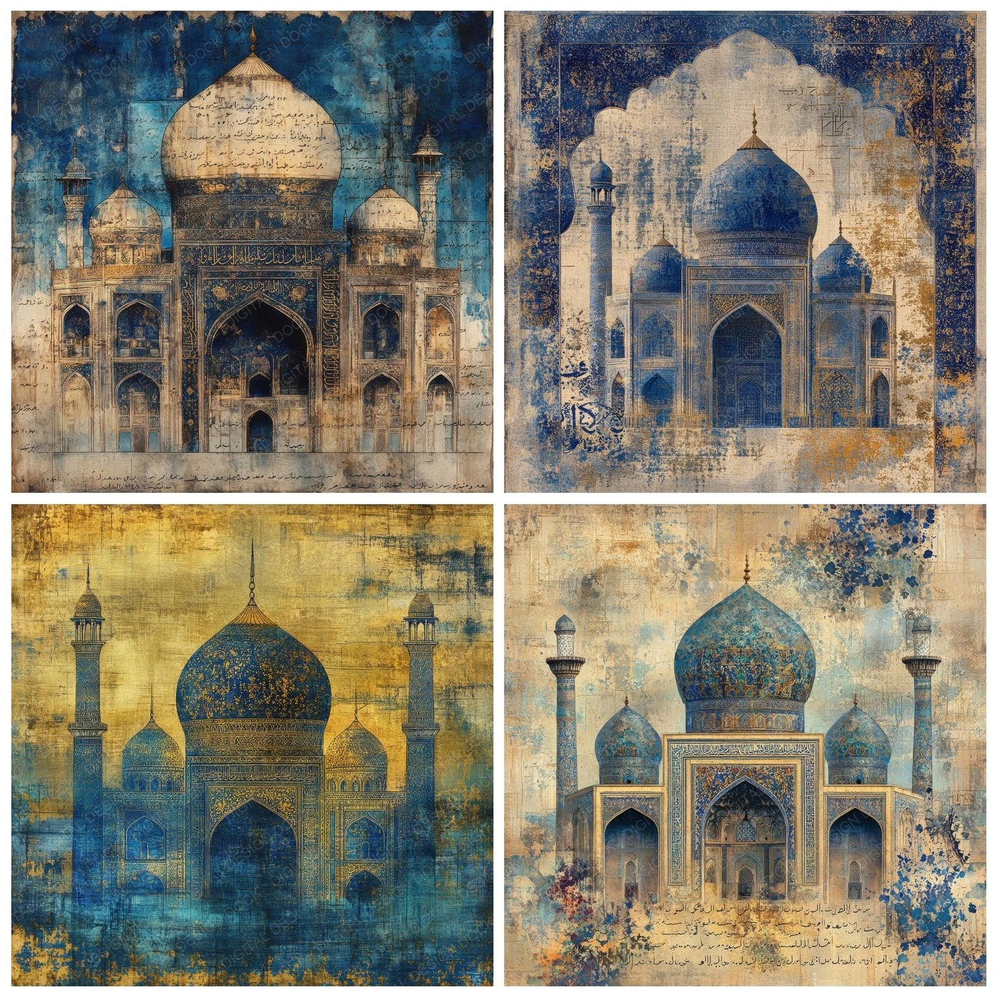 Persia Opulence Background Digital Paper Pack (DDD000672)