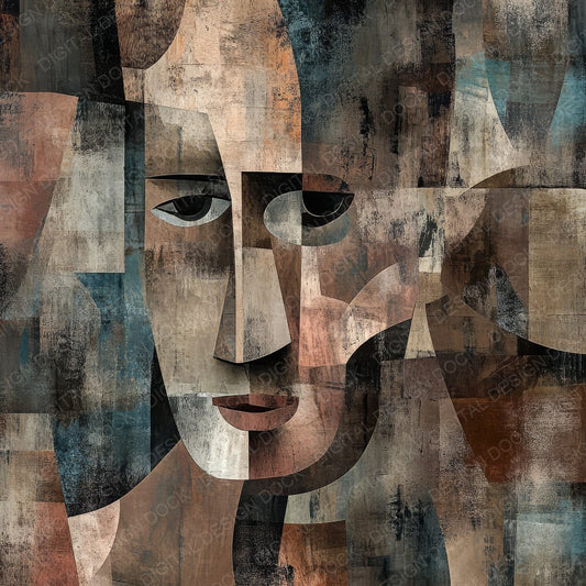 Picasso Inspired Background Digital Paper Pack (DDD000674)