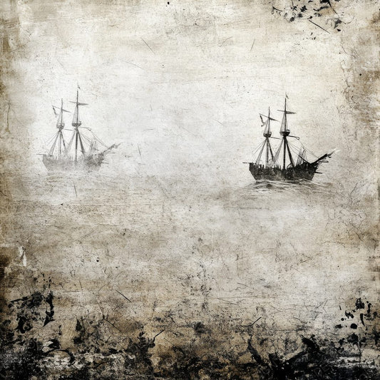 Pirate Ships Background Digital Paper Pack (DDD000678)