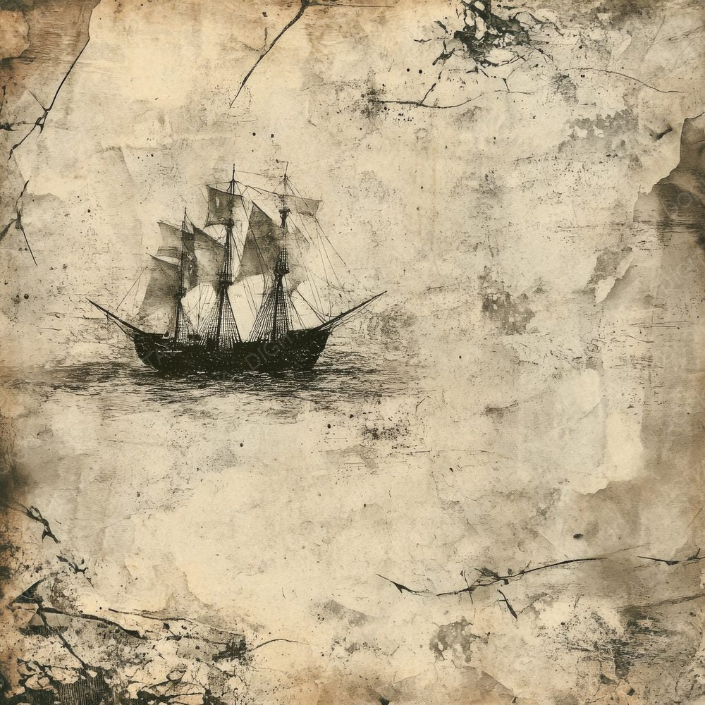 Pirate Ships Background Digital Paper Pack (DDD000678)