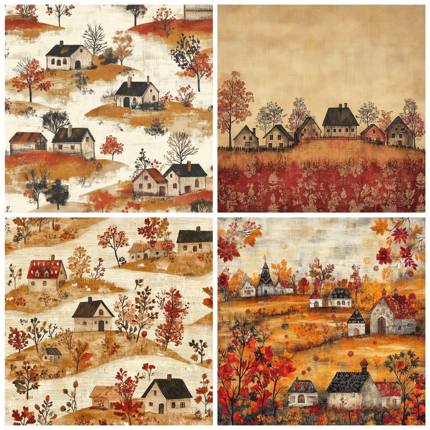 Poland Folk Background Digital Paper Pack (DDD000681)