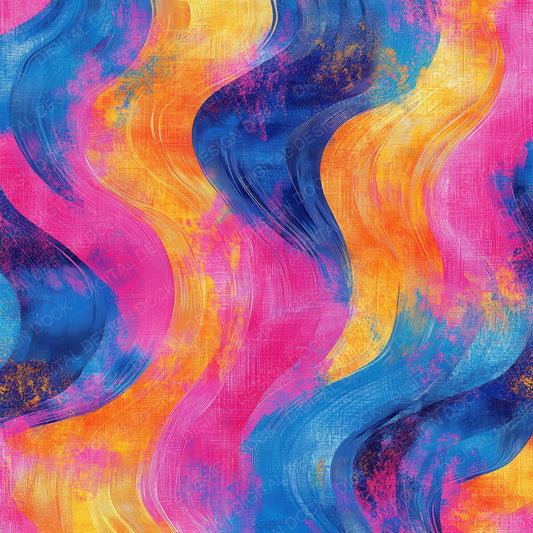 Psychedelic Swirl Waves Background Digital Paper Pack (DDD000689)