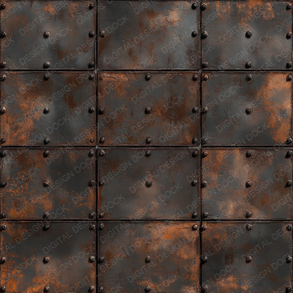 Rusted Steel Grids Background Digital Paper Pack (DDD000717)