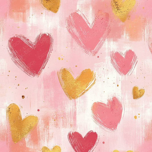 Bubblegum Scribble Hearts Digital Paper Pack (DDD000732)