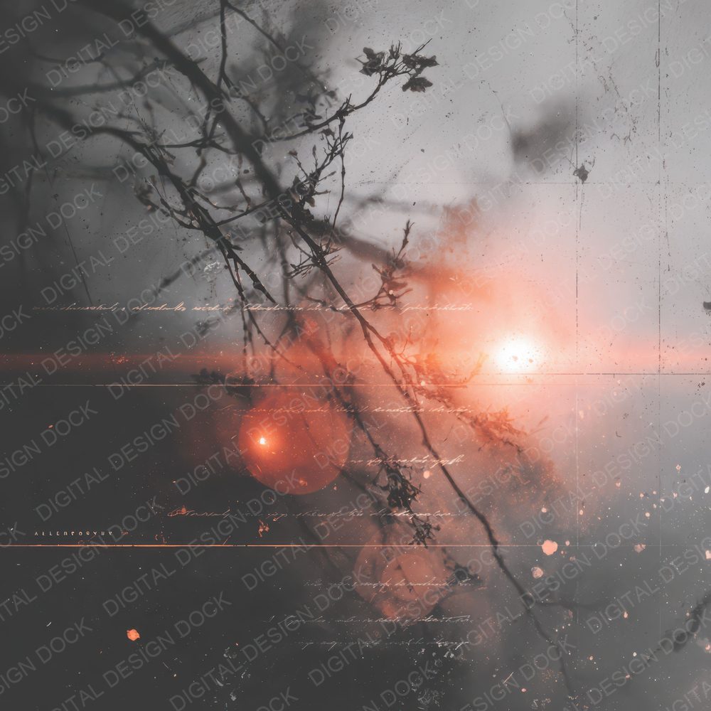 Burn Branch Text Digital Paper Pack (DDD000741)