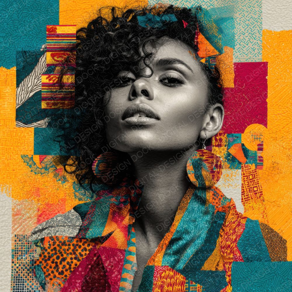 Butler Textile Portrait Kente Block Digital Paper Pack (DDD000755)