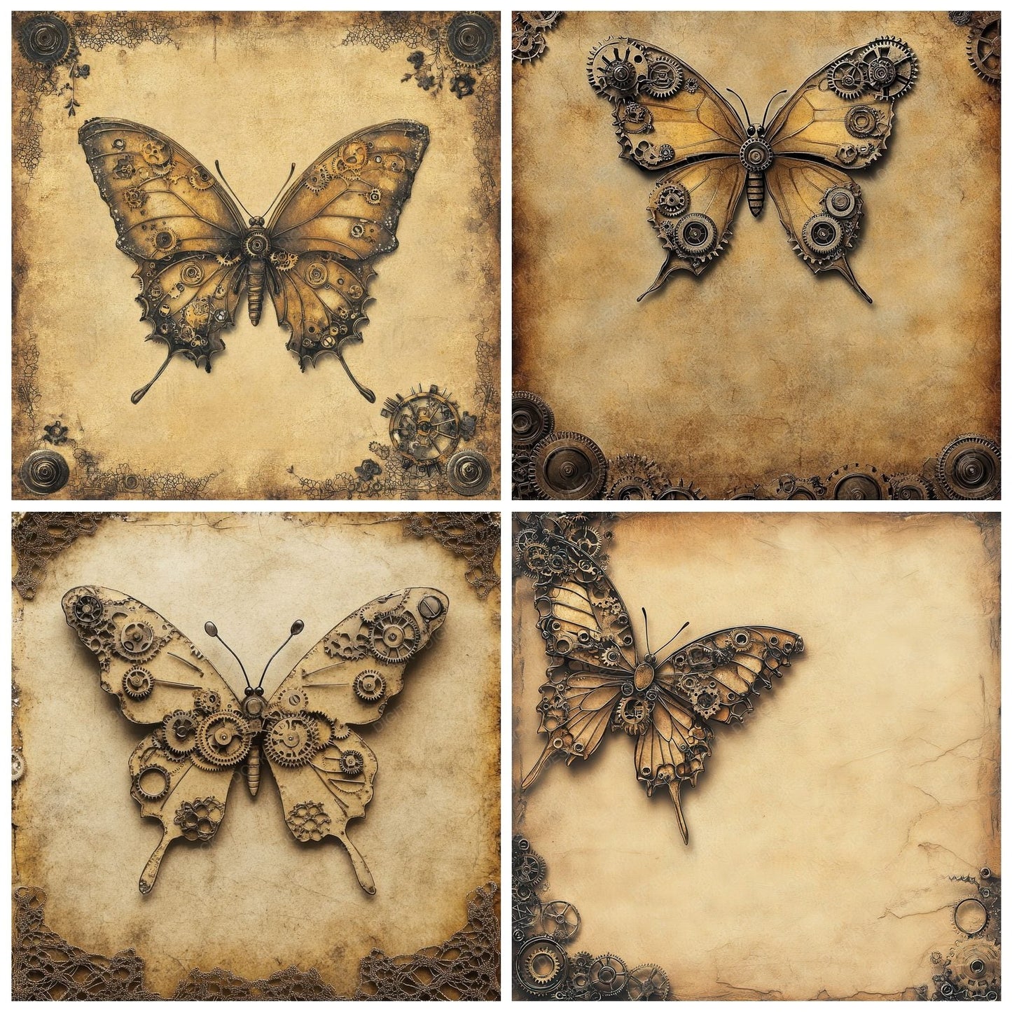 Butterfly Gearwing Edge Digital Paper Pack (DDD000761)