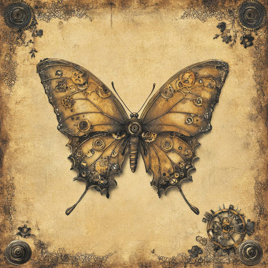 Butterfly Gearwing Edge Digital Paper Pack (DDD000761)