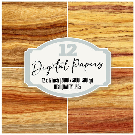 Canarywood Gold Red Blend Digital Paper Pack (DDD000777)