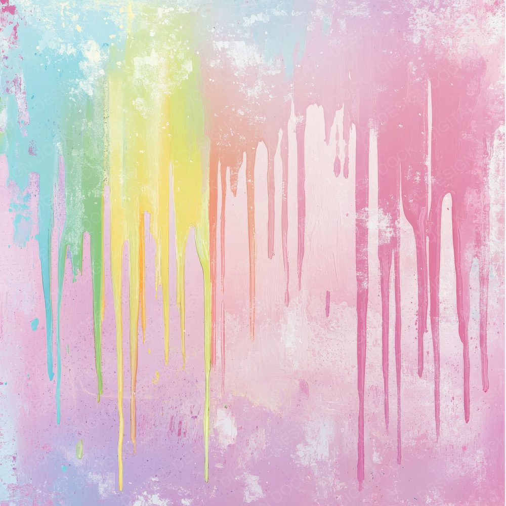 Candy Coated Drips Background Digital Paper Pack (DDD000786)