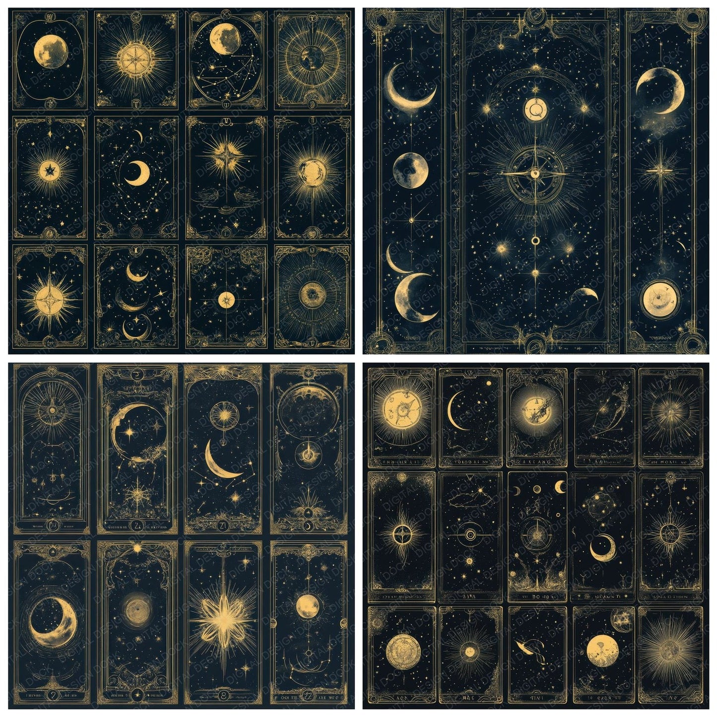 Celestial Tarot Digital Paper Pack (DDD000829)