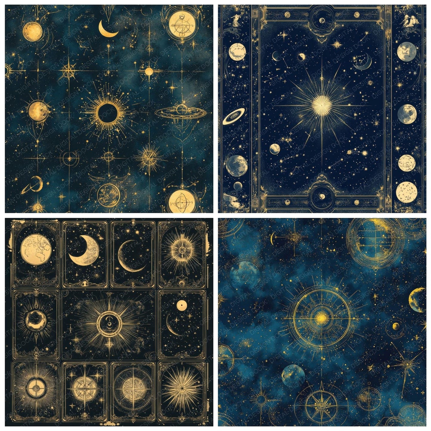 Celestial Tarot Digital Paper Pack (DDD000829)